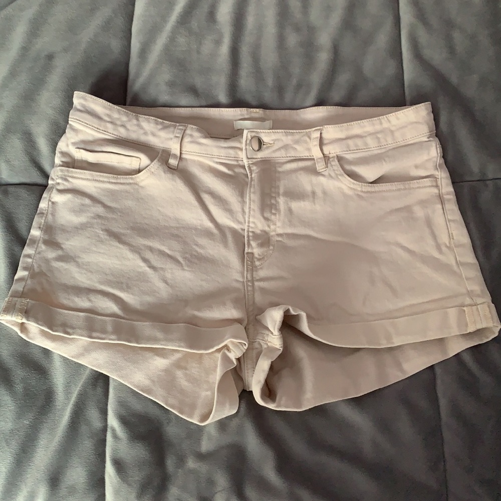 H&M Tan Jean Shorts